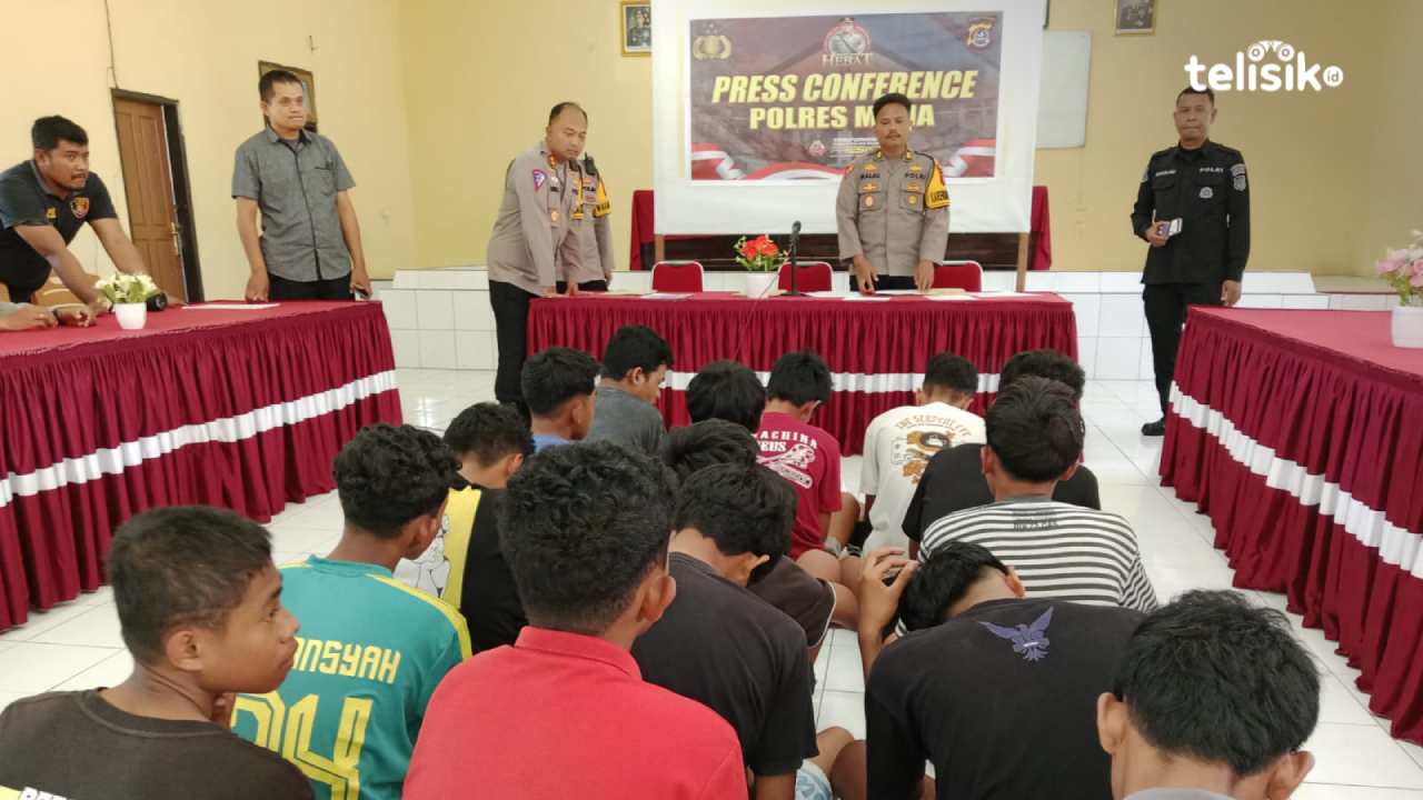 Dua Geng Pelajar di Muna Terlibat Tawuran, 15 Orang Diamankan Polisi