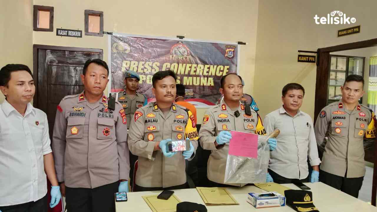 Polres Muna Amankan Penganiaya Kepala SDN 12 Sawerigadi Muna Barat