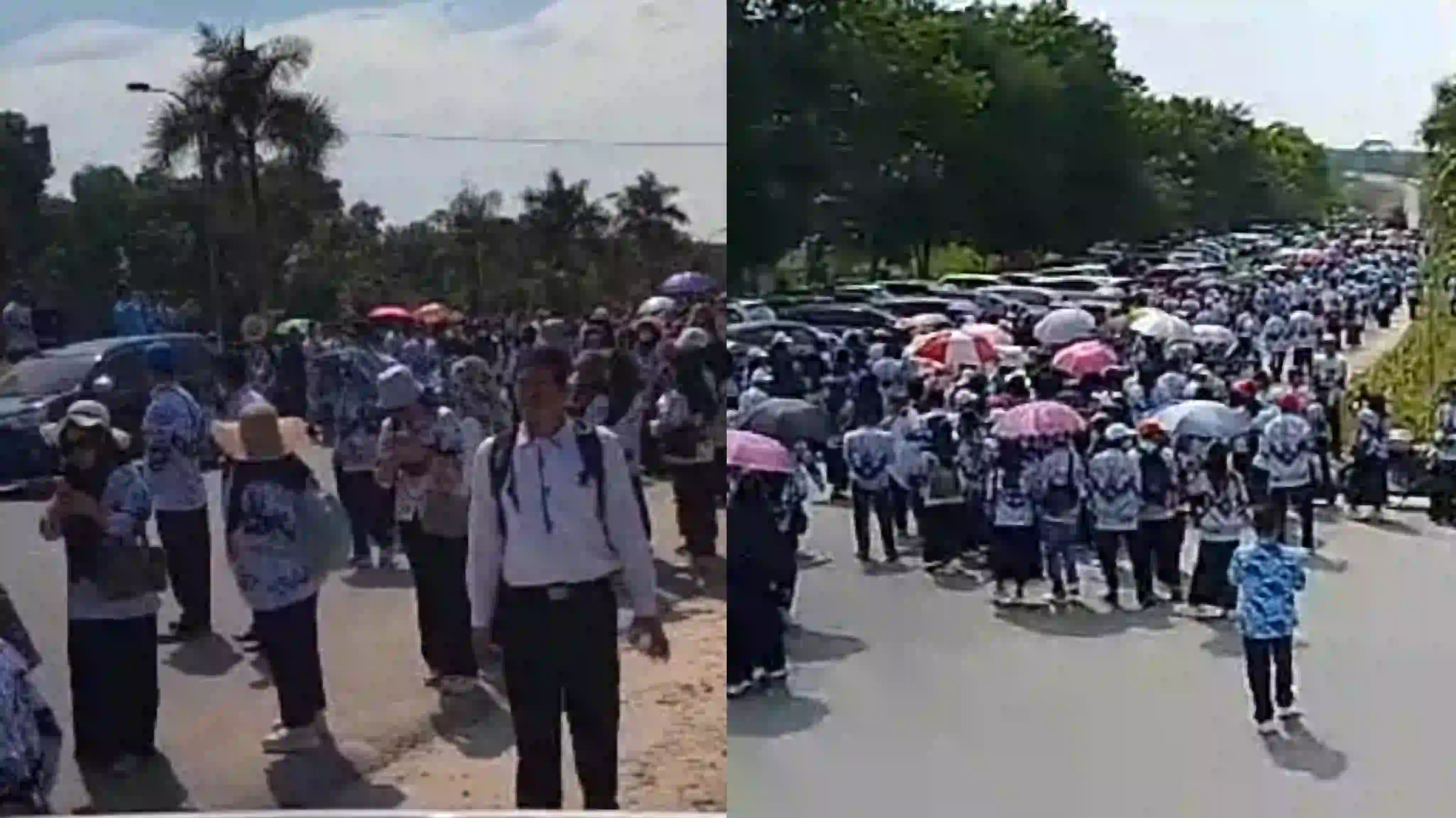 Ribuan Guru Konawe Selatan Padati Sidang Perdana Kasus Supriyani