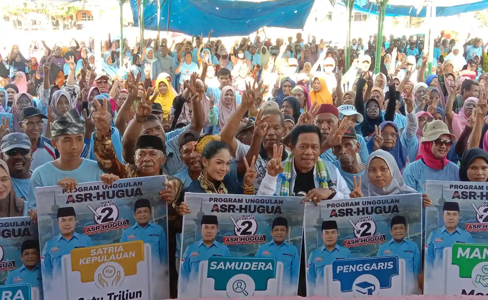 Ribuan Masyarakat Pulau Talaga Buton Tengah Antusias Hadiri Kampanye ASR-Hugua