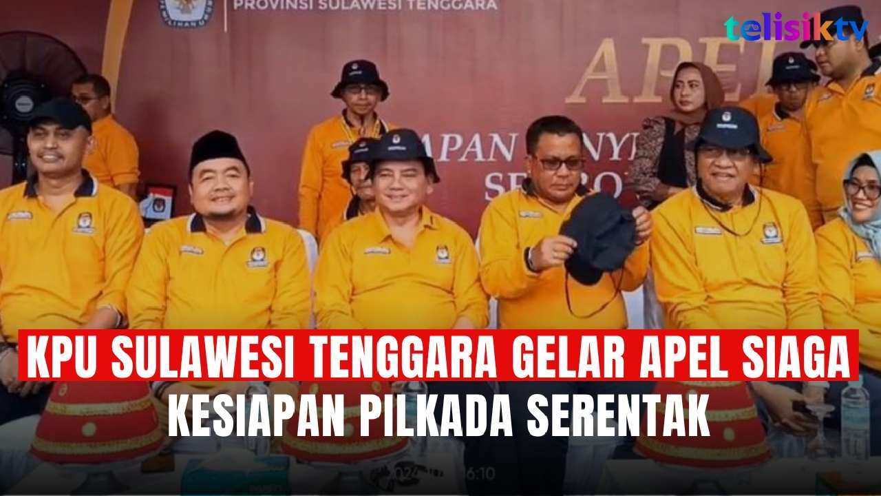 TELISIKTV: KPU Sulawesi Tenggara Gelar Apel Siaga Kesiapan Pilkada Serentak