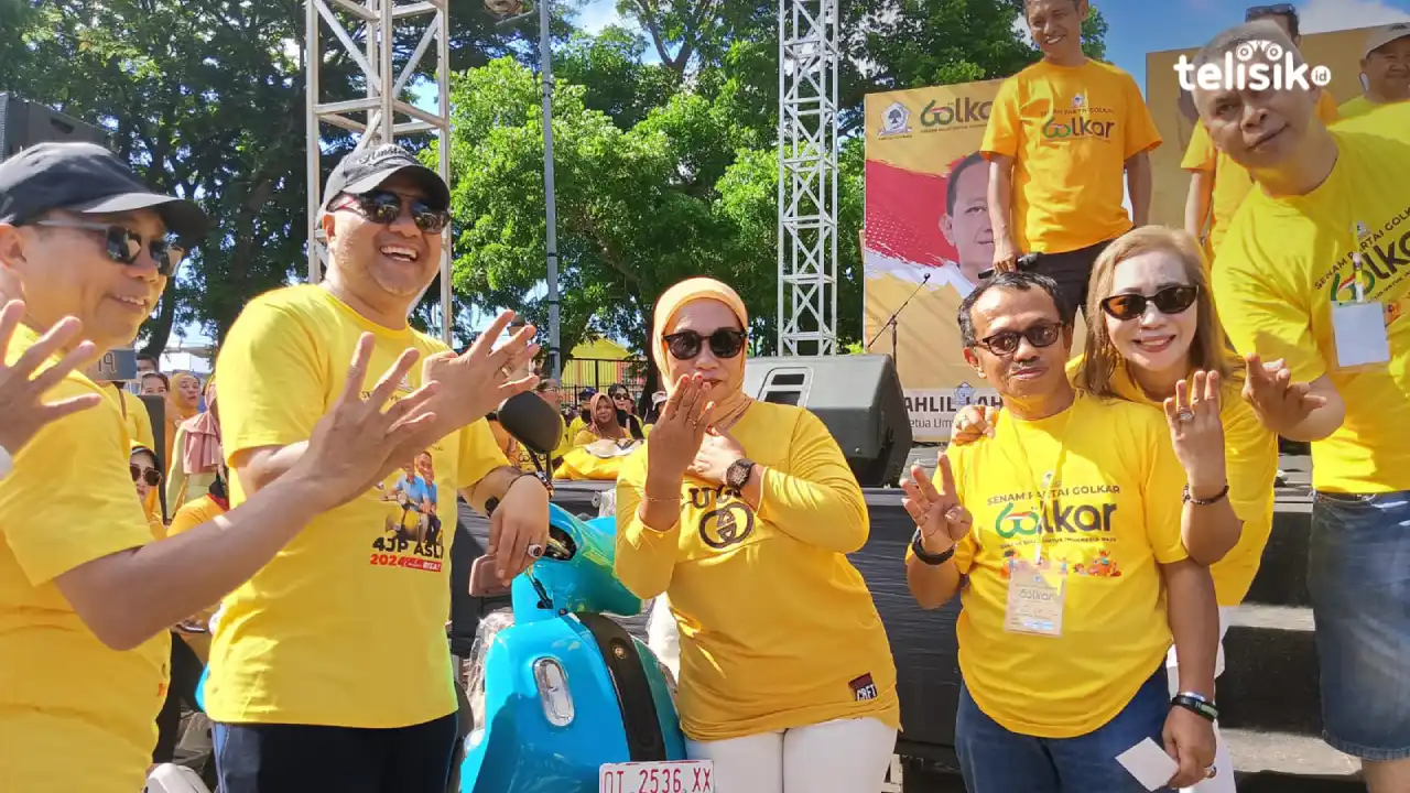 AJP-ASLI Serahkan Hadiah Utama di Senam Sehat Golkar