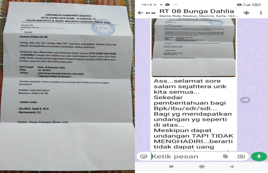 Bawaslu Selidiki Penggunaan Stempel RT 08 dalam Kampanye Giona-Subhan