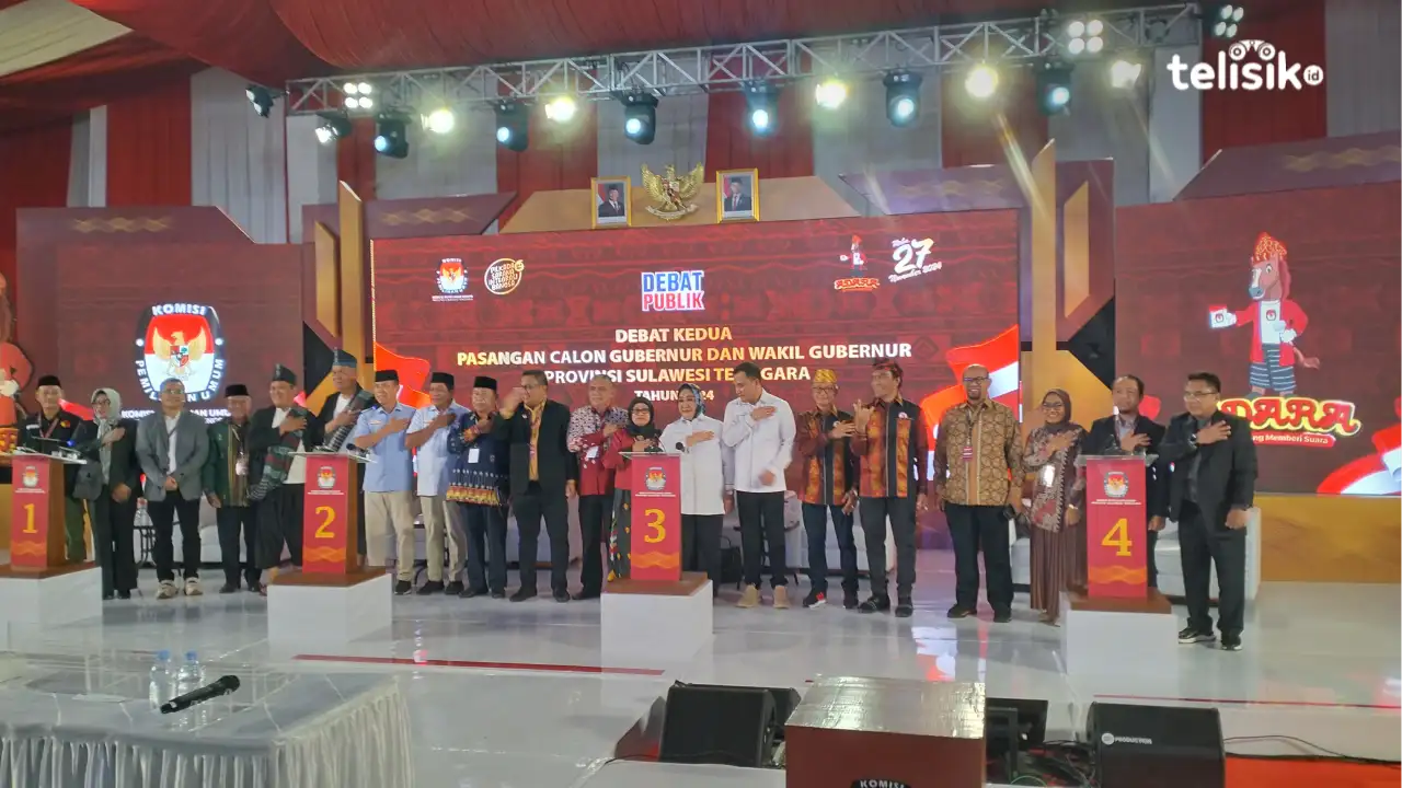 Gaya Berbusana Unik Warnai Debat Kedua Pilgub Sultra di Kolaka