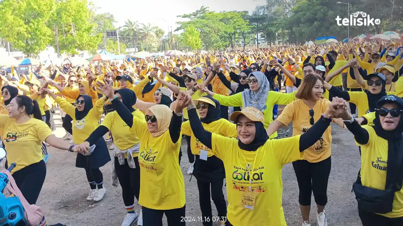Golkar Sultra Turut Serta Pecahkan Rekor Muri Senam Massal
