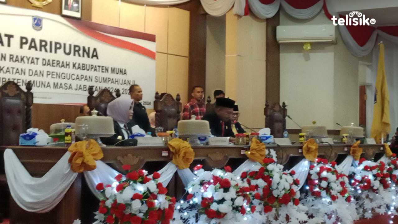 Kader PDIP, Golkar, dan Gerindra Pimpin DPRD Kabupaten Muna