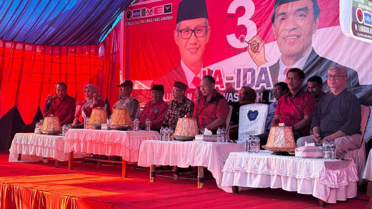 Kampanye di Konawe Utara, Anggota DPRD Ajak Dukung Paslon LA-IDA