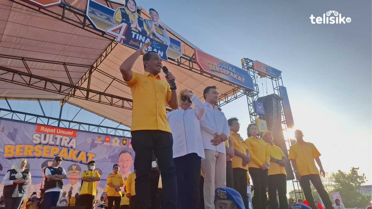 Ketum Golkar Bahlil Lahadalia Sebut Sebagai Putra Daerah di Kampanye Tina-Ihsan