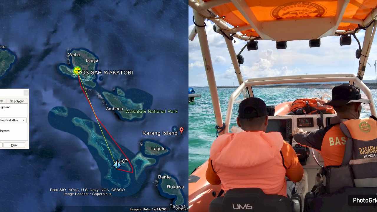 Nelayan Wakatobi Hilang Saat Memancing, Basarnas Lakukan Pencarian