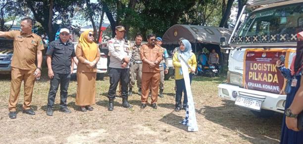 Pelepasan Logistik Pilkada 2024, Pj Bupati Konawe Siap Sukseskan Pemilu yang Aman dan Tertib