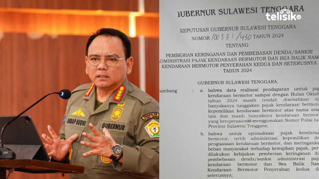 Pj Gubernur Sultra Andap Budhi Bebaskan Denda Pajak Kendaraan Bermotor dan Biaya Balik Nama