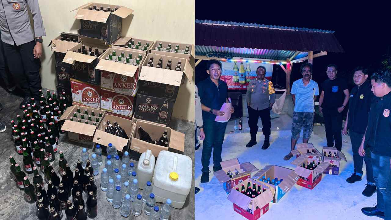 Polisi Sita Ratusan Liter Miras di Buton Tengah Jelang Pilkada 2024