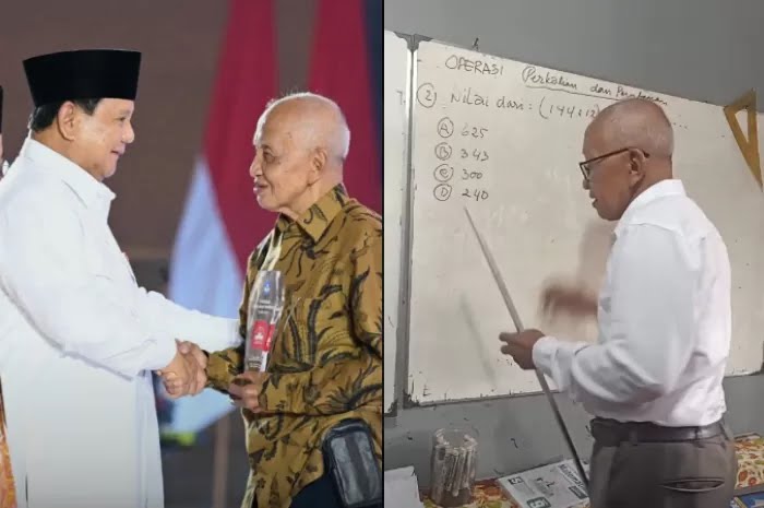 Profil Lengkap Mbah Melan: Guru Matematika Viral Live di TikTok, Diberi Penghargaan dari Prabowo