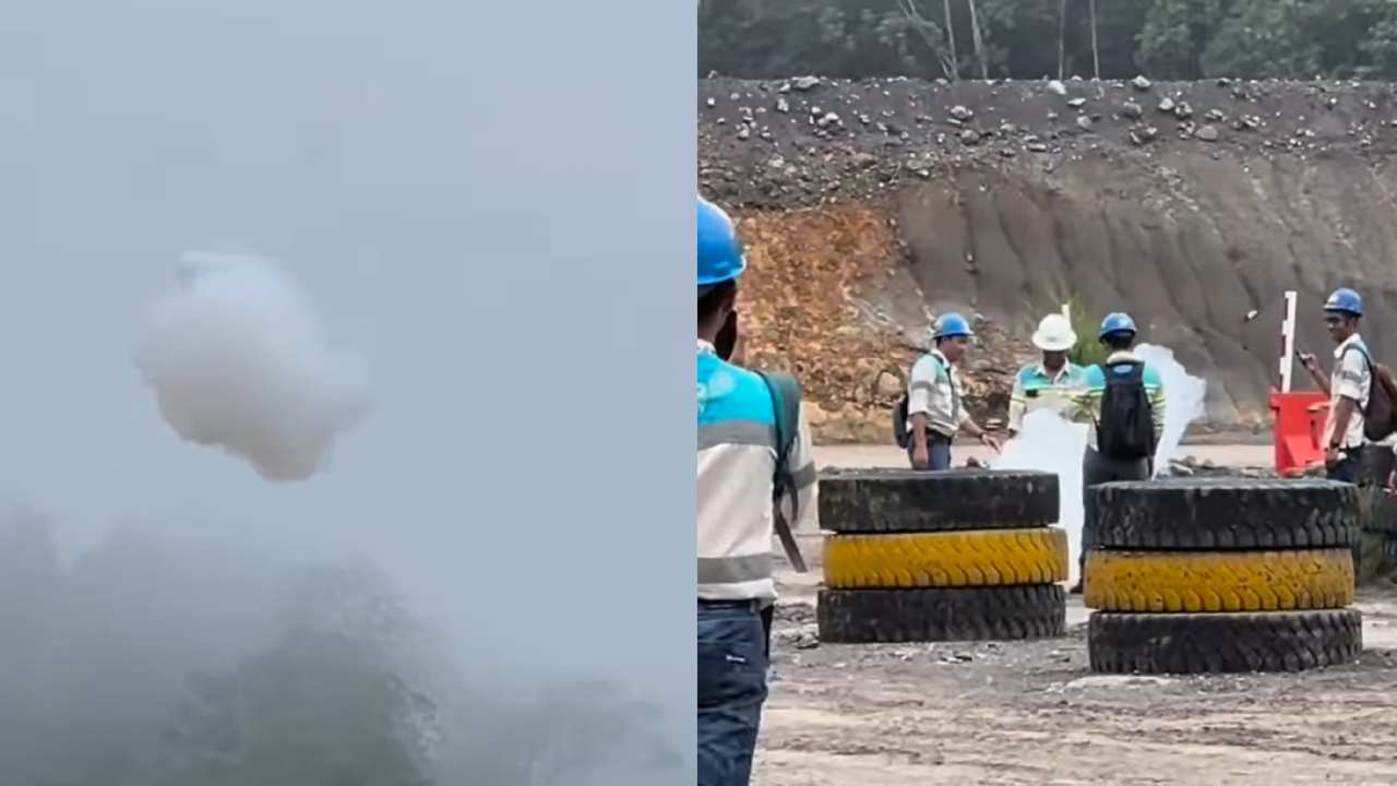 Viral Awan Kinton Muncul di Halaman Pabrik, Disebut Mirip Kartun Dragon Ball