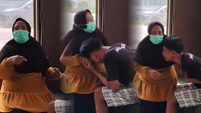 Viral, Seorang Remaja Menangis Histeris Dititip Ibunya ke Polsek Gegara 'Kepala Batu'