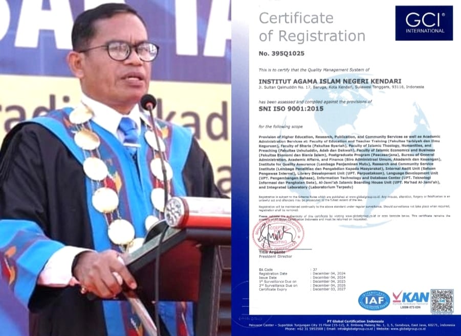 IAIN Kendari Raih Penghargaan ISO, Pengakuan Internasional atas Manajemen Mutu Pendidikan