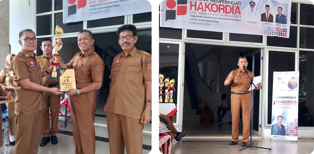 Kepala Kesbangpol dan Disdukcapil Bombana Raih Prestasi di Hari Anti Korupsi Sedunia 2024