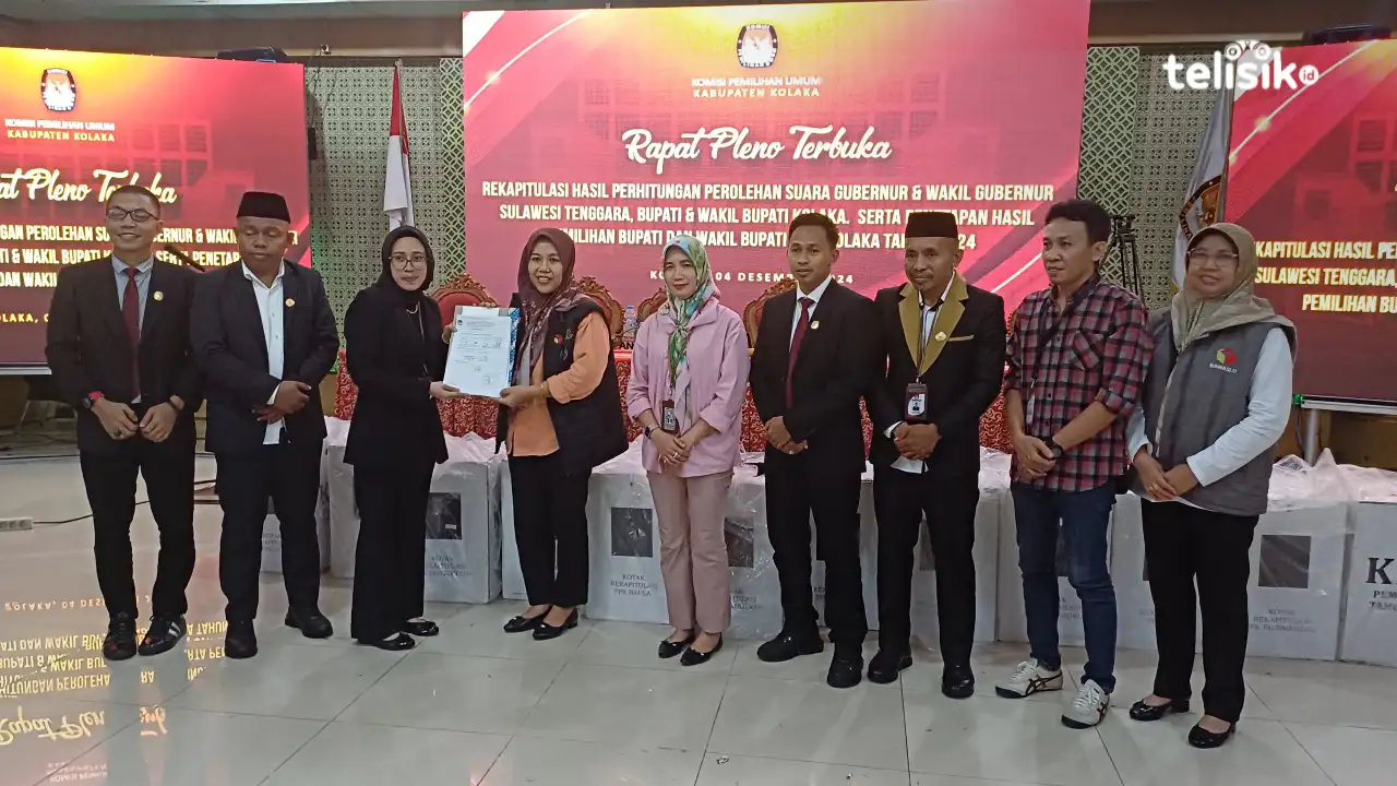 KPU Kolaka Tetapkan Paslon Beramal Unggul di Pilkada 2024