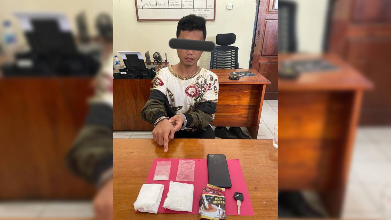 Pemuda Bombana Ditangkap Diduga Bawa Narkoba Jenis Sabu