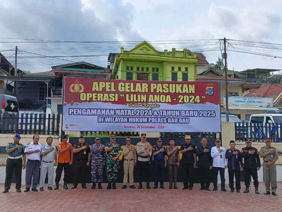 Polisi Dirikan 13 Pos Pengamanan Jelang Nataru di Baubau