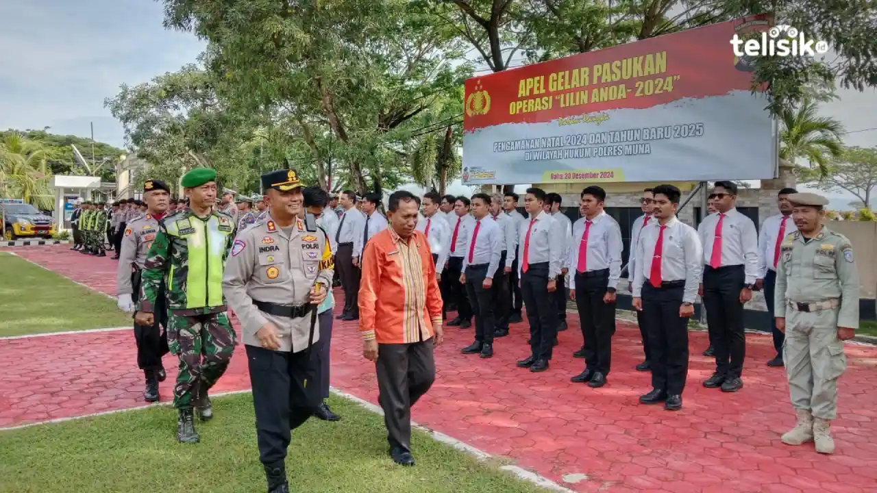 Polres Muna Siagakan Personel Jelang Nataru