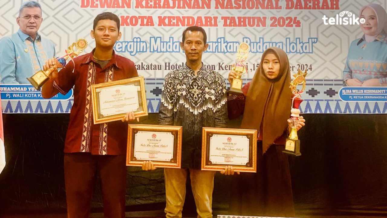 Usung Budaya Tolaki, Siswa SMA Negeri 4 Kendari Juara Desain Motif Tenun 2024