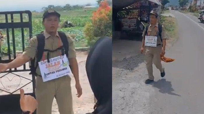 Viral Guru SMP Jalan Kaki Lintas Provinsi hingga 80 KM Gegara Ajukan Mutasi Ditolak