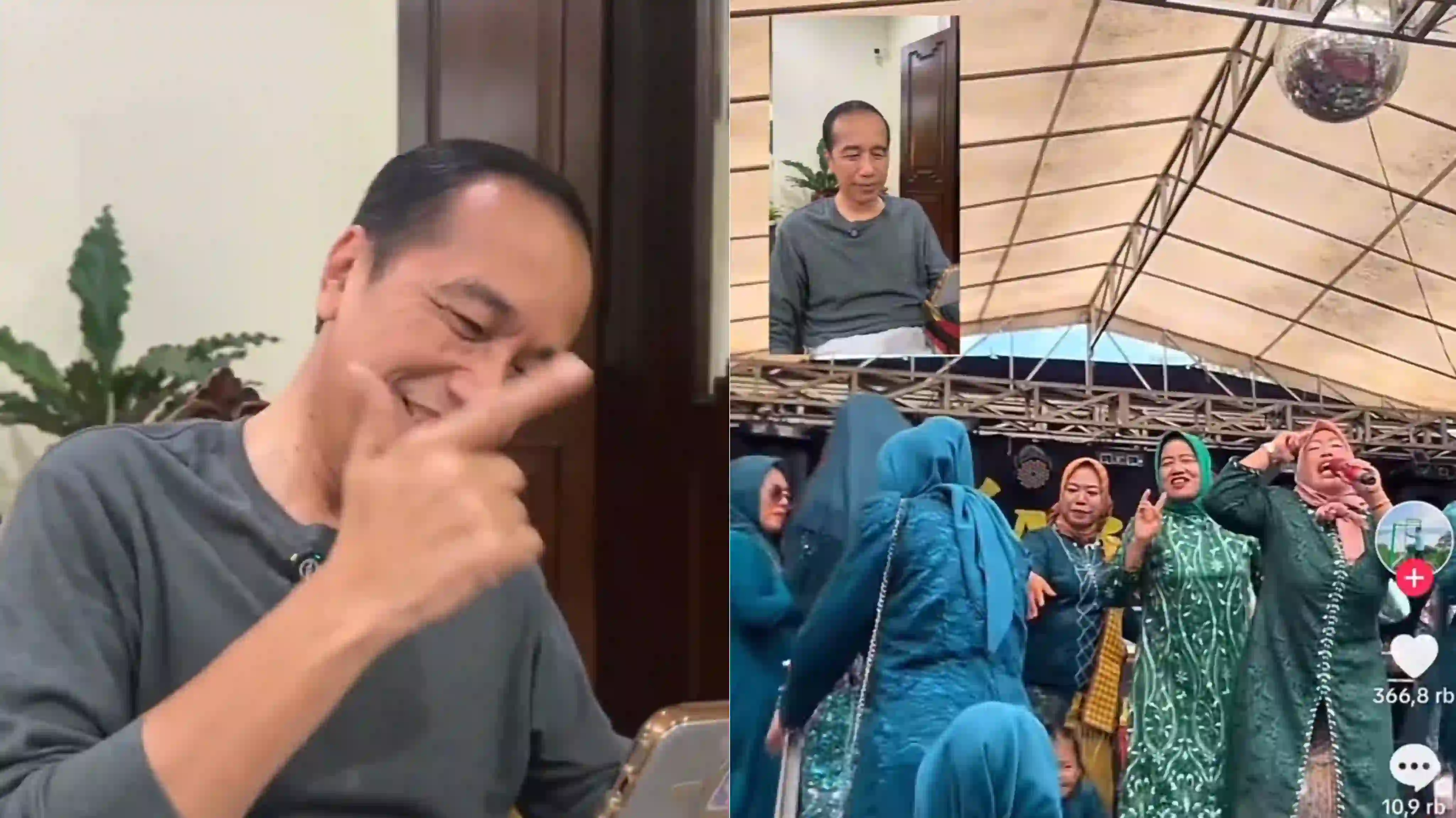 Viral, Jokowi Joget Tren Emak-Emak 'Tembak Pistol' Usai Dipecat PDIP