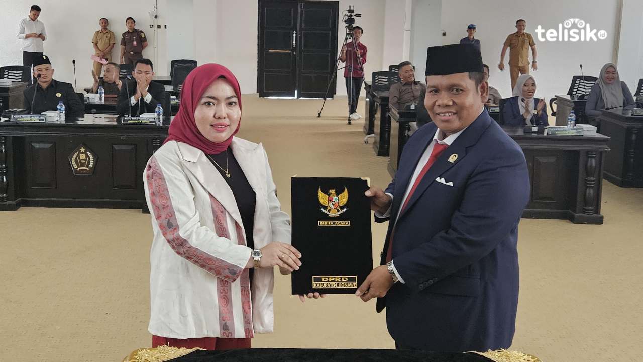 DPRD Konawe Sahkan Yusran Akbar-Syamsul Ibrahim Bupati dan Wakil Bupati