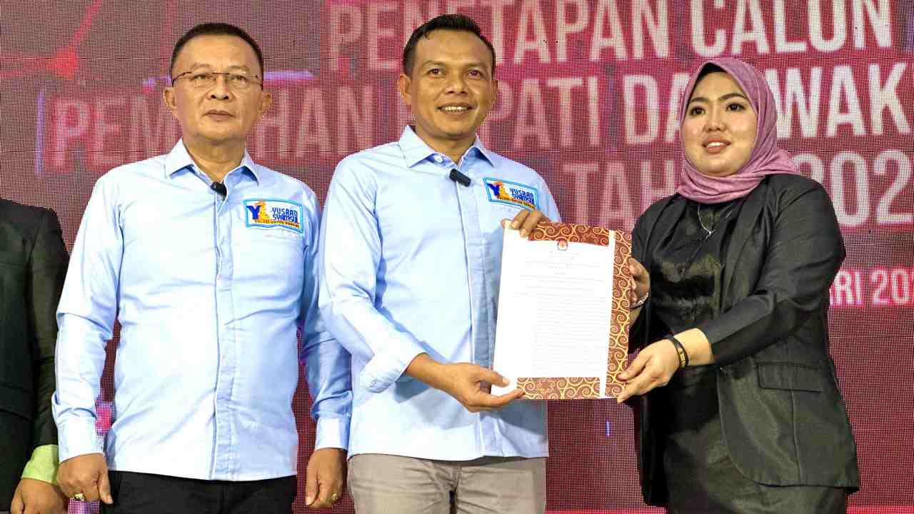 KPU Konawe Tetapkan Yusran Akbar-Syamsul Ibrahim Bupati dan Wakil Bupati Terpilih