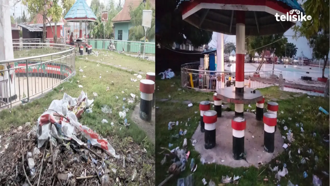 Sampah Berserakan, Taman Mawasangka di Buton Tengah Kehilangan Pesona