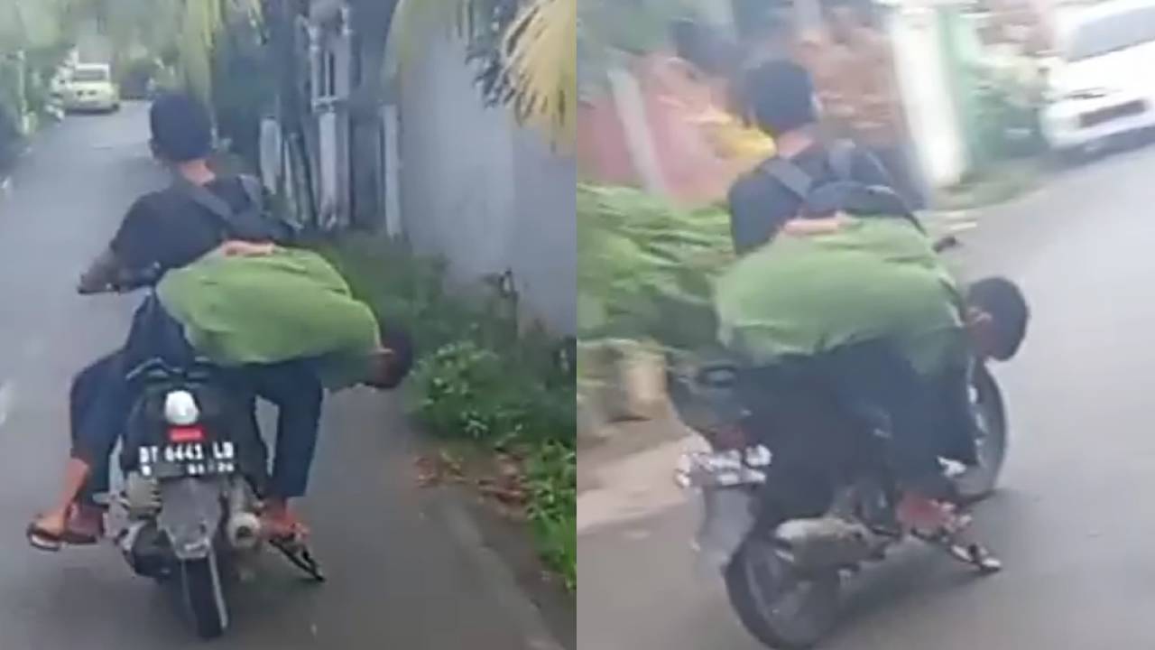 Viral Pergantian Tahun 2025 di Kendari: Pria Mabuk Nyaris Jatuh dari Motor