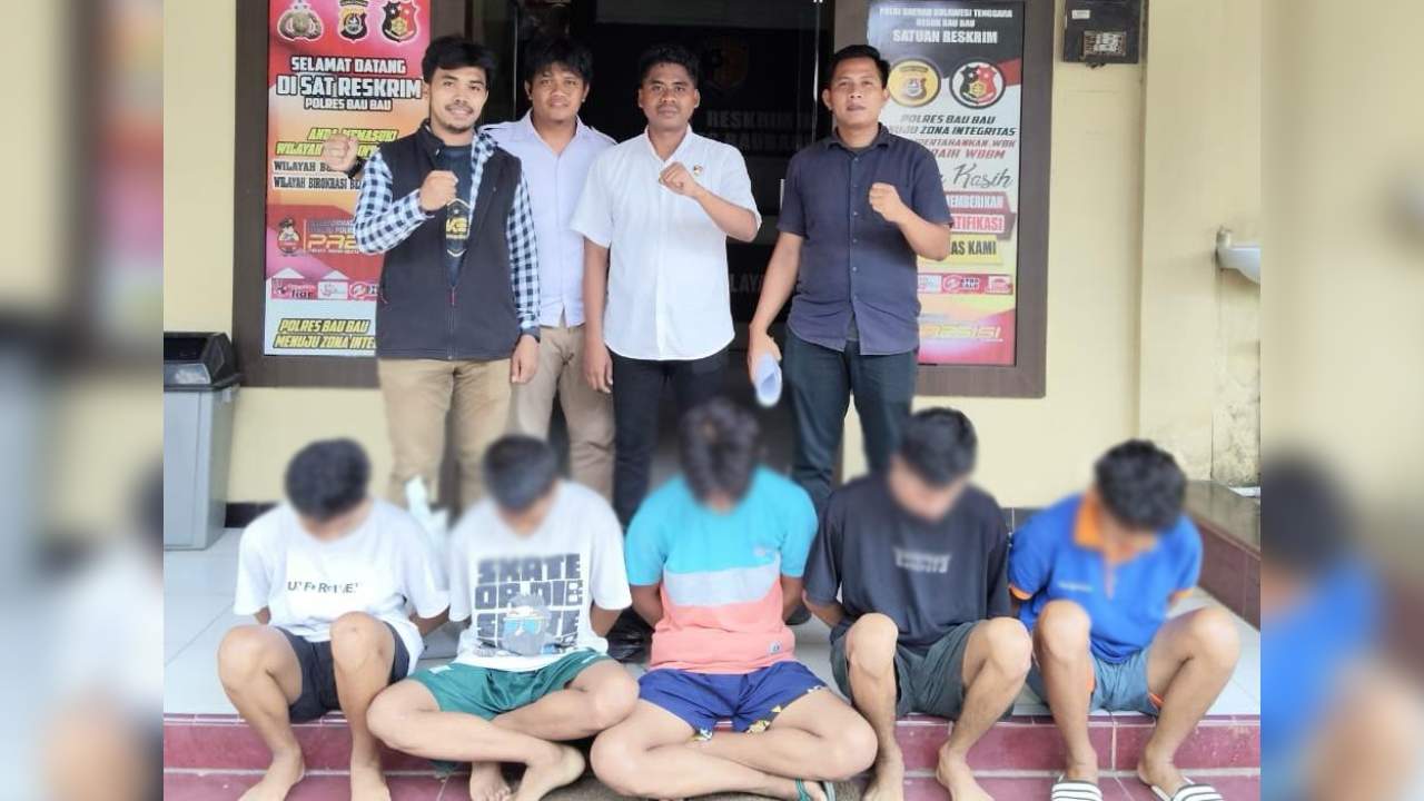 5 Terduga Pelaku Rudapaksa Siswi SMP di Baubau Ditangkap