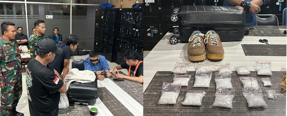 Kurir Narkotika Lintas Provinsi Dibekuk Saat Turun dari Pesawat di Bandara Haluoleo Kendari