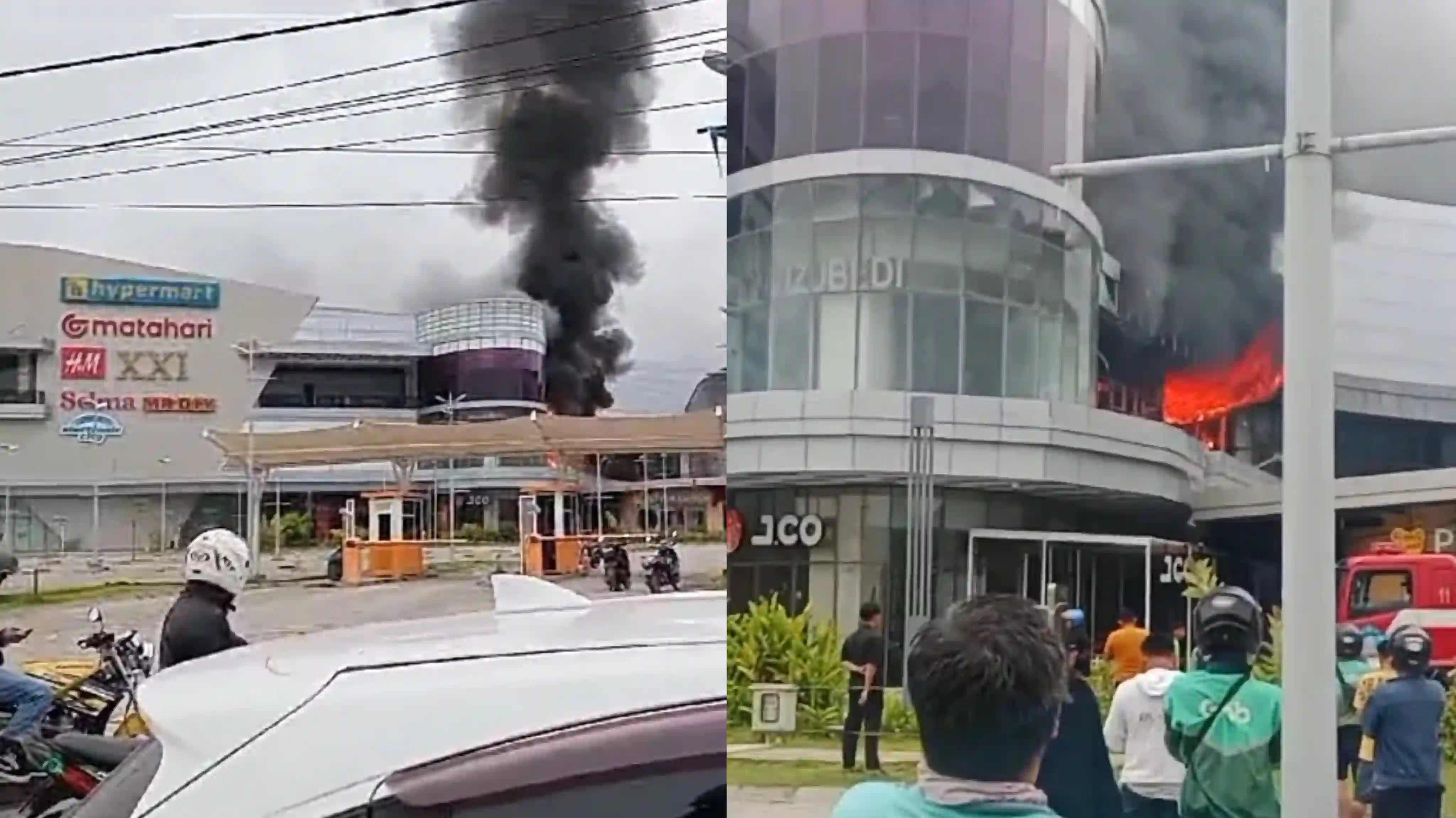 Mal The Park Kendari Terbakar, Warga Panik