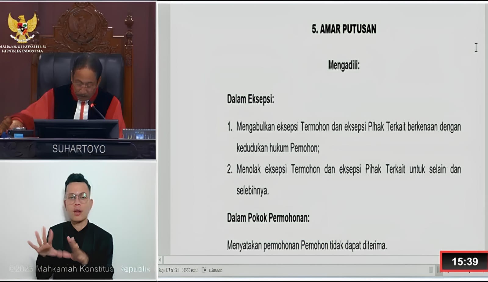 MK Tolak Gugatan Hasil Pilkada Kota Baubau 2024