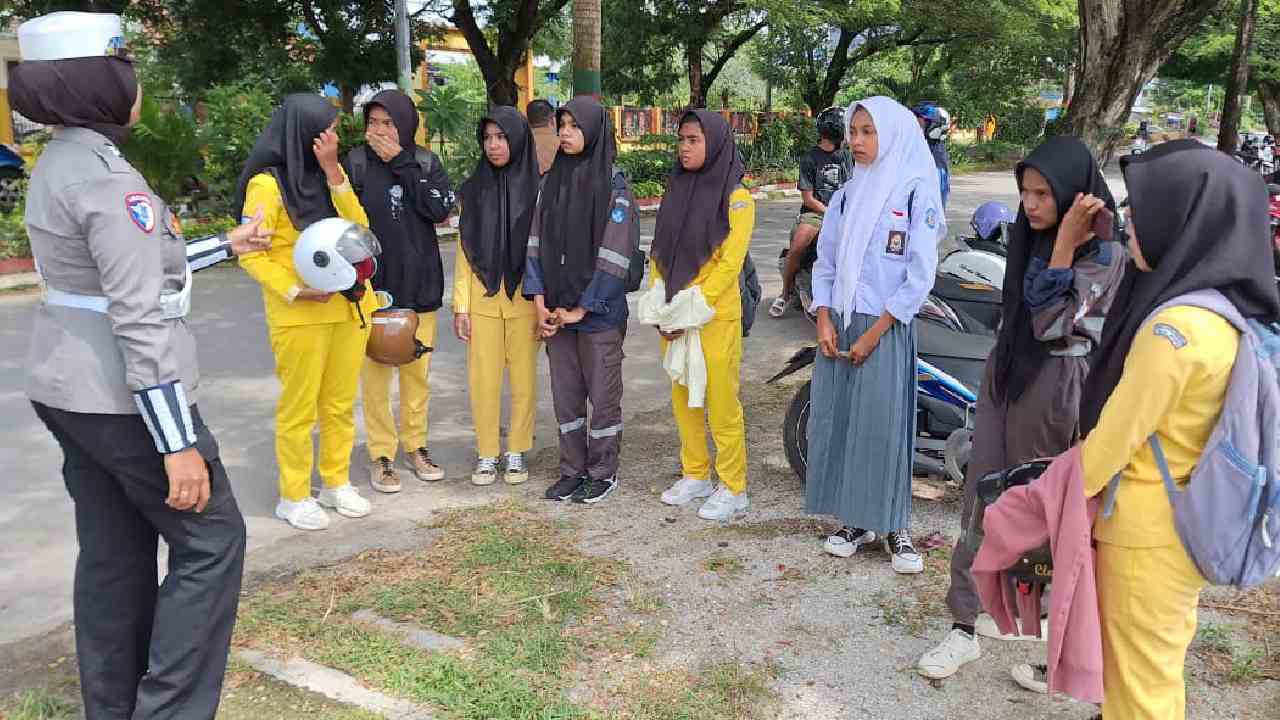 Operasi Keselamatan Anoa Satlantas Polres Muna Jaring 11 Kendaraan, Pelajar Dominasi Pelanggaran