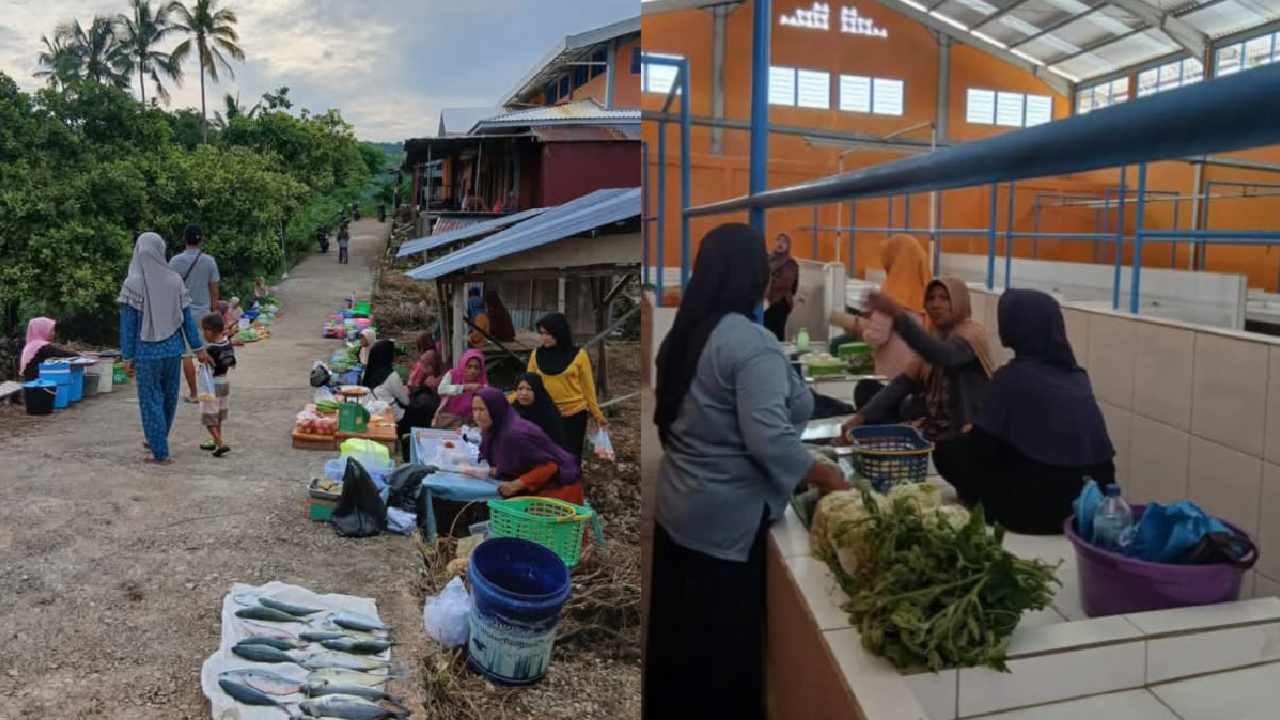 Pasar Rakyat Burangasi Kembali Dibuka, Pedagang Berharap Ramai Pembeli