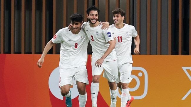 Piala Asia U-20: Timnas Indonesia Start Buruk, Dibantai Iran 0-3
