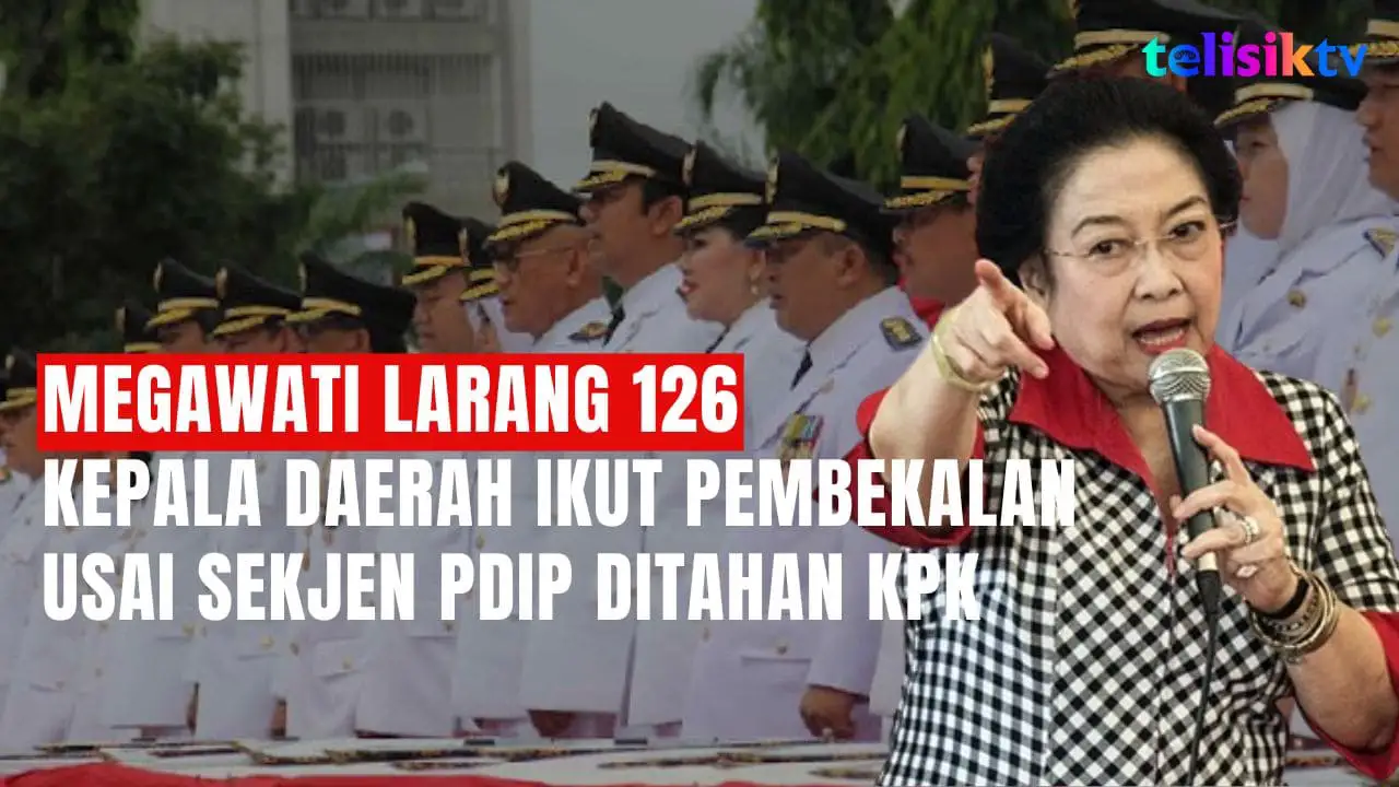 TELISIKTV: Hasto Ditahan KPK, Megawati Larang Kepala Daerah PDIP Ikut Retret Presiden Prabowo di Magelang