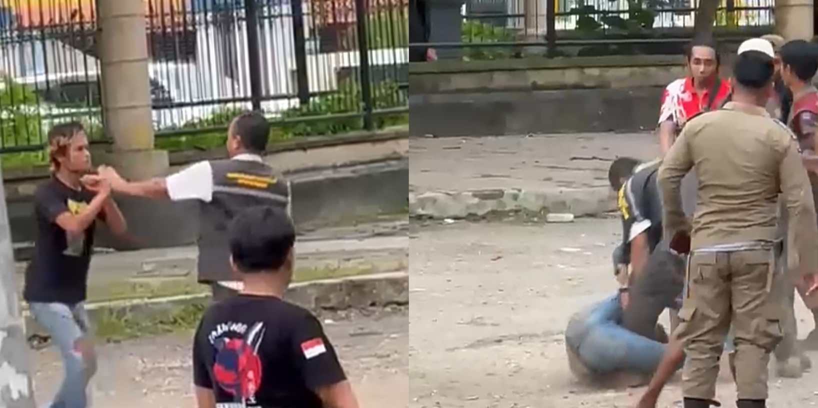 Viral Penjual Kerupuk Dikeroyok Petugas Satpol PP di Eks MTQ Kendari