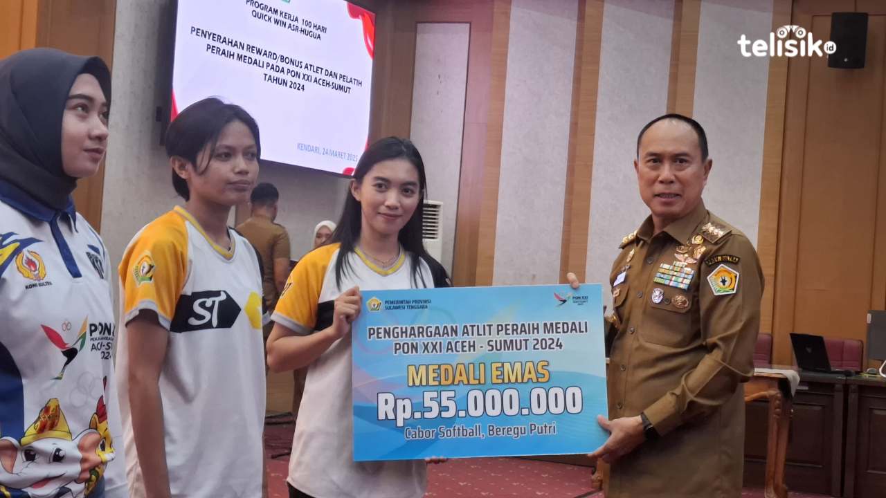 Bonus Atlet Sultra Peraih Medali PON XXI Aceh-Sumut 2024 Baru Dibayarkan, Gubernur ASR: Ini Pelajaran