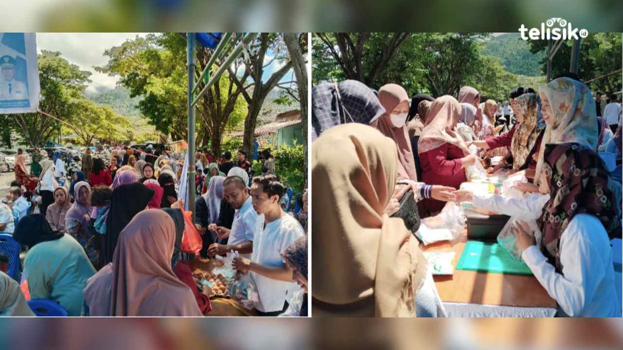 Harga Miring, Gerakan Pangan Murah di Kolaka Utara Diserbu Warga