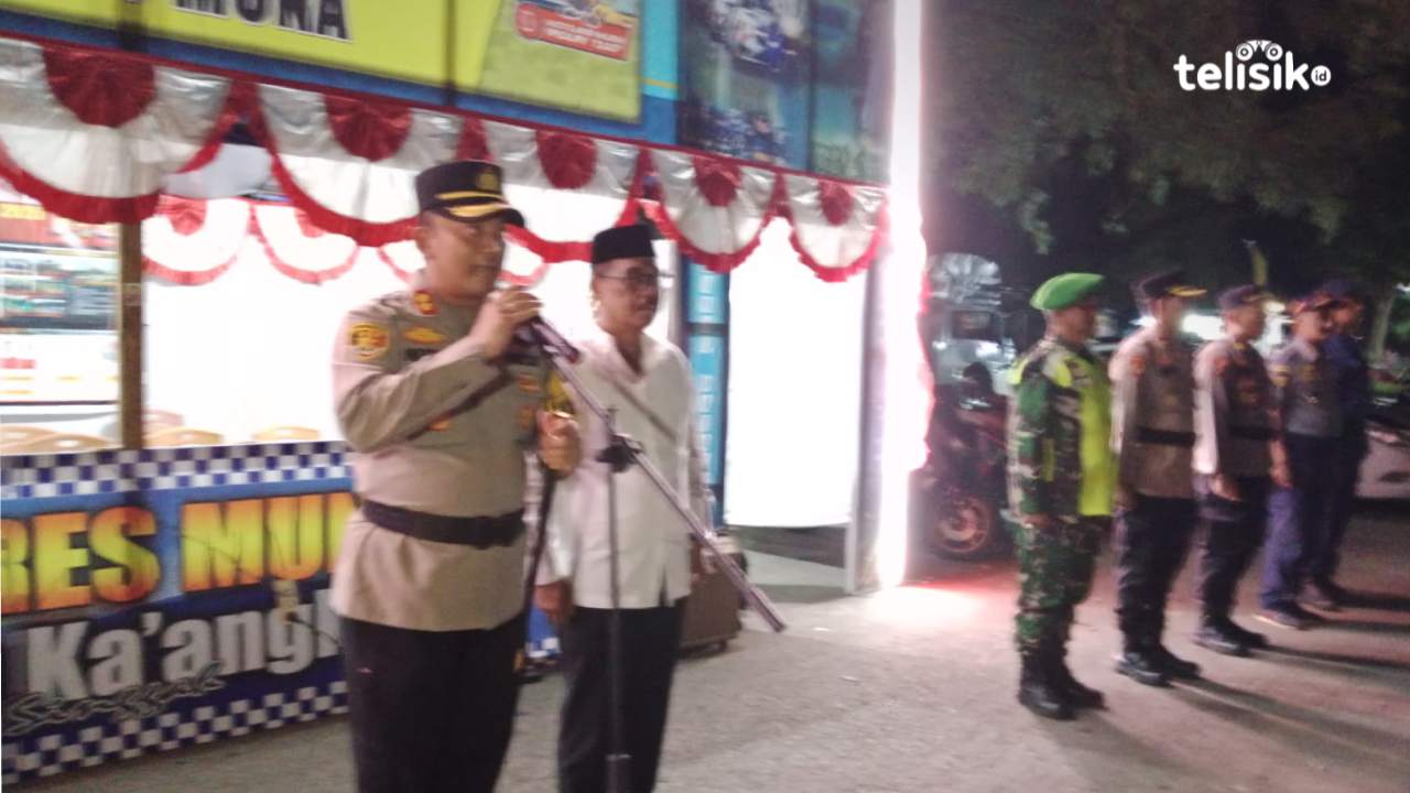 Kapolres dan Wabup Muna Pimpin Pengamanan Takbiran, Libatkan 306 Personel