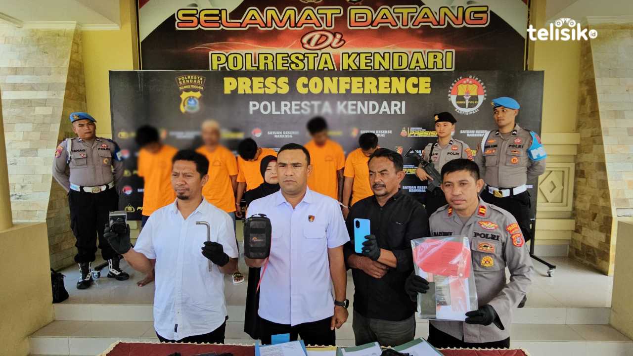 Komplotan Pencuri di Kota Kendari Dibekuk Polisi, Usai Beraksi di 66 TKP