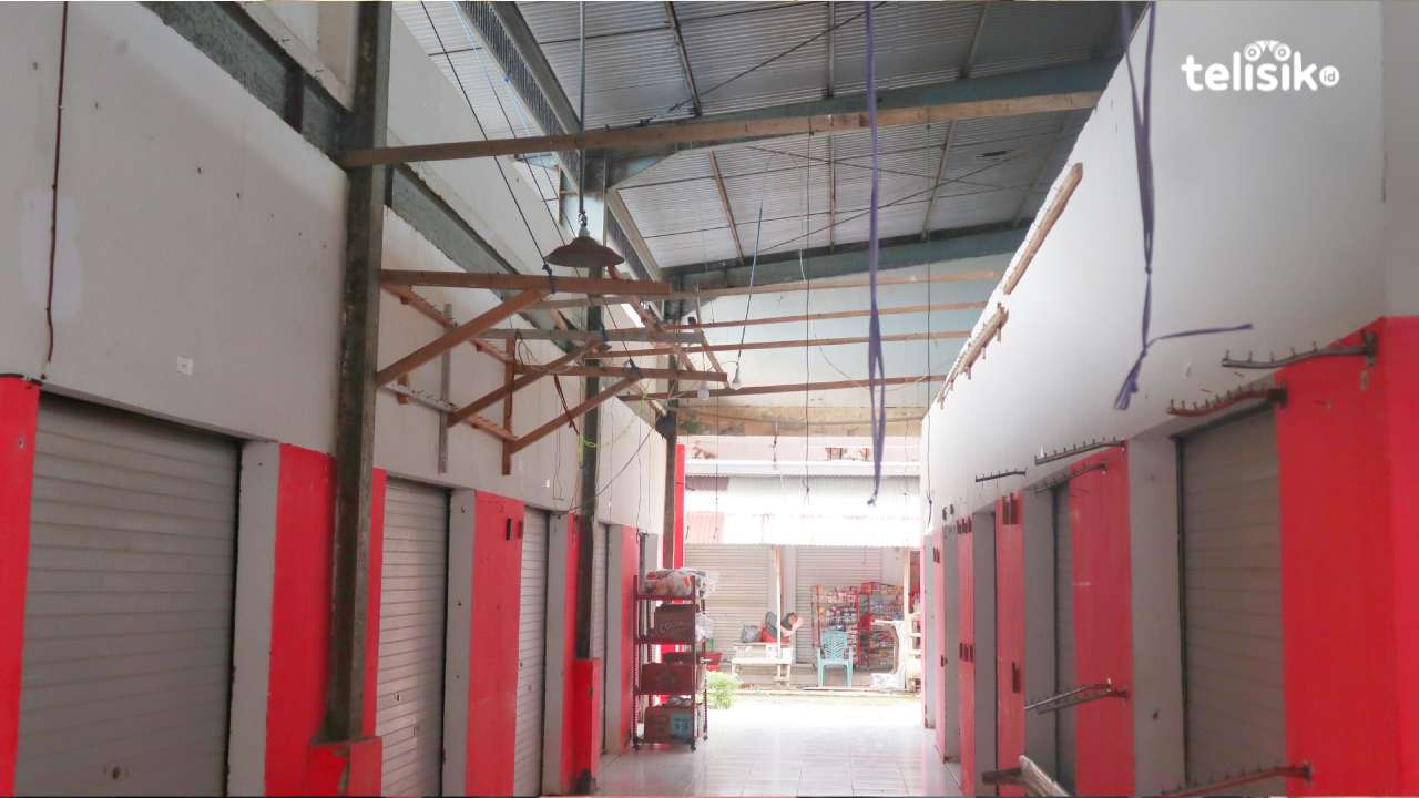 Pedagang Pasar Rakyat Bandar Batauga Kabur Gegara Sepi Pembeli