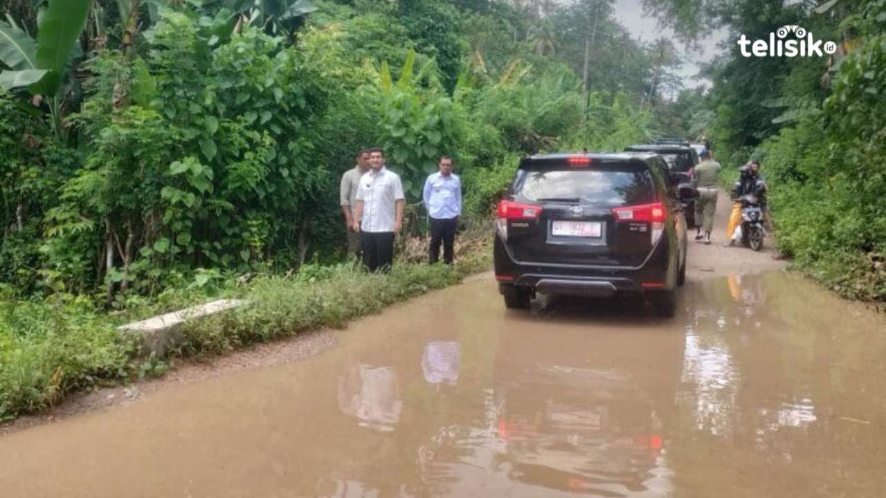 Perjalanan Dihambat Genangan Air, Bupati Buton Cari Kadis PUPR