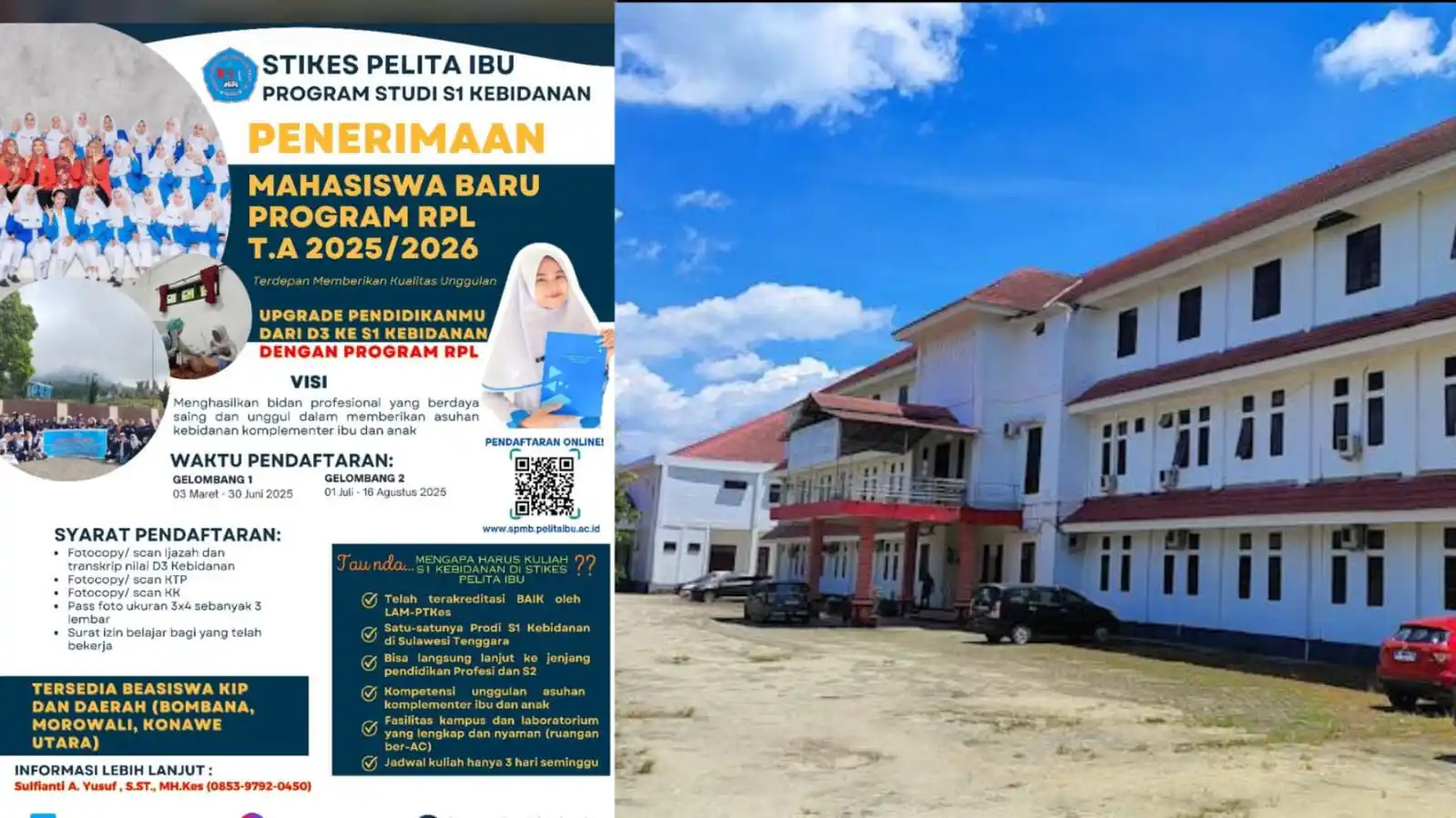 STIKES Pelita Ibu Buka Pendaftaran Mahasiswa Baru Program RPL S1 Kebidanan