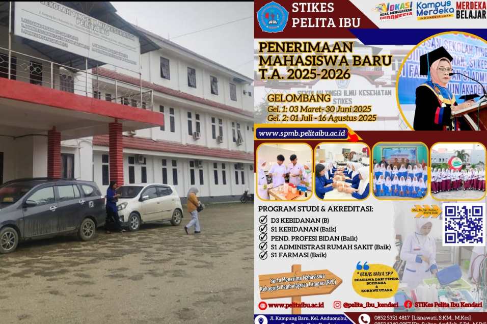 STIKES Pelita Ibu Kendari Buka Penerimaan Mahasiswa Baru TA 2025-2026