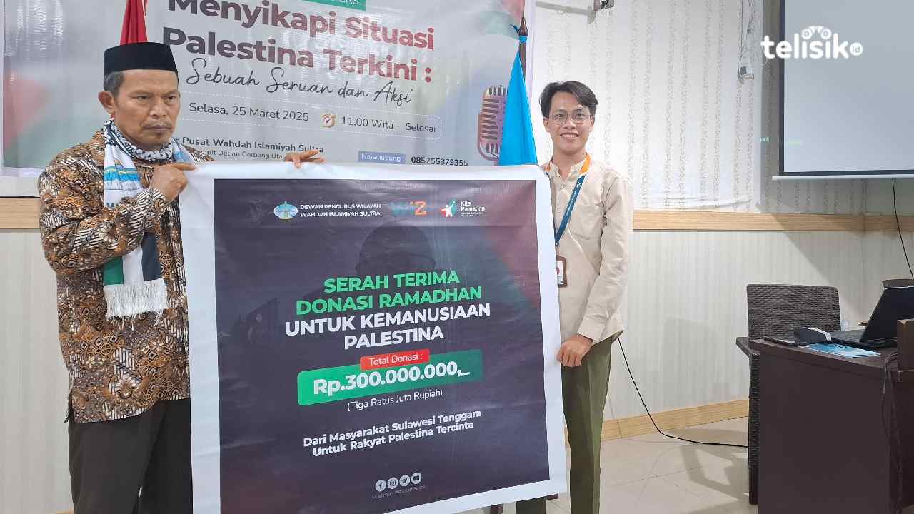 Wahdah Sultra Salurkan Donasi Rp 303 Juta untuk Warga Palestina